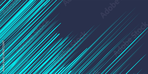 Abstract blue banner design vector, dynamic sporty horizontal background template for media promotion or web banner