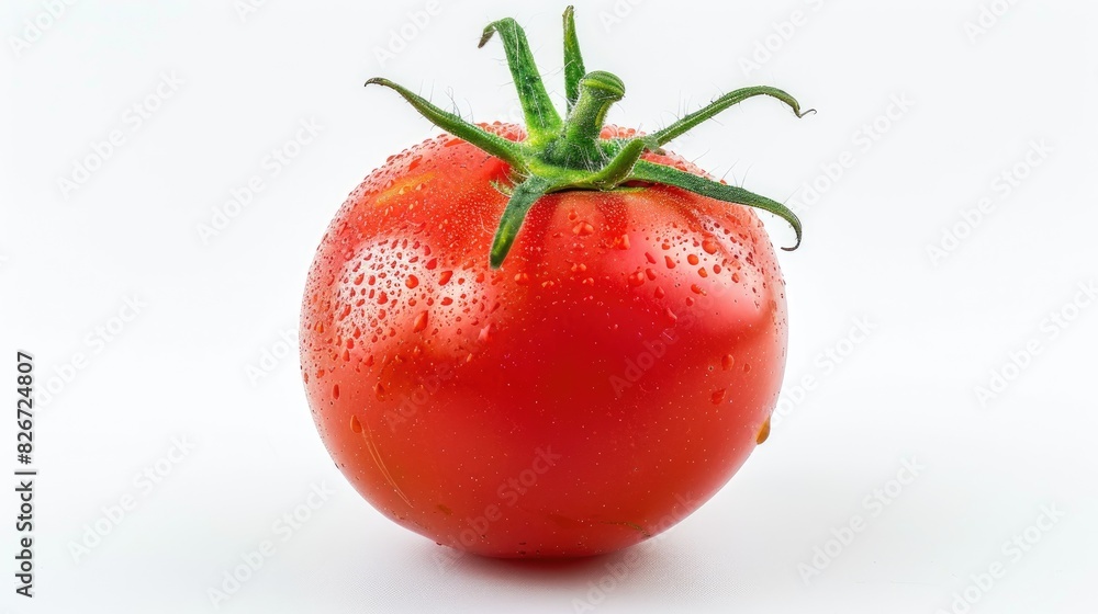 Ripe red tomato isolated on a white background Ripe red tomato isolated on a white background