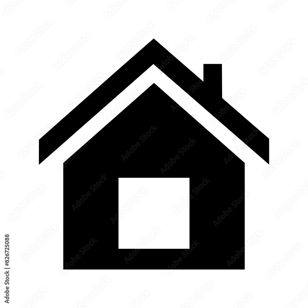 Minimalist black house icon, sign or symbol, perfect for representing residential or real estate concepts in trendy way. Geometric house logo. Vector house silhouette, isolated on white background. Minimalist black house icon, sign or symbol, perfect for representing residential or real estate concepts in trendy way. Geometric house logo. Vector house silhouette, isolated on white background.