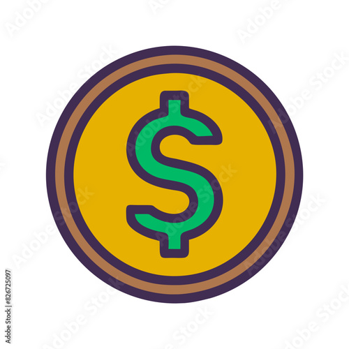 dollar sign icon	