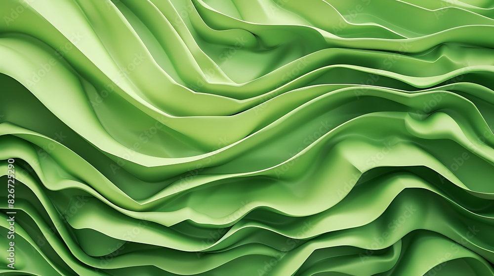 Abstract green waves background. Abstract green waves background.