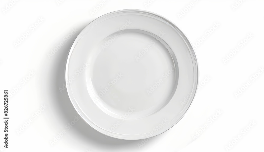 white dinner plate isolated on a white background white dinner plate isolated on a white background