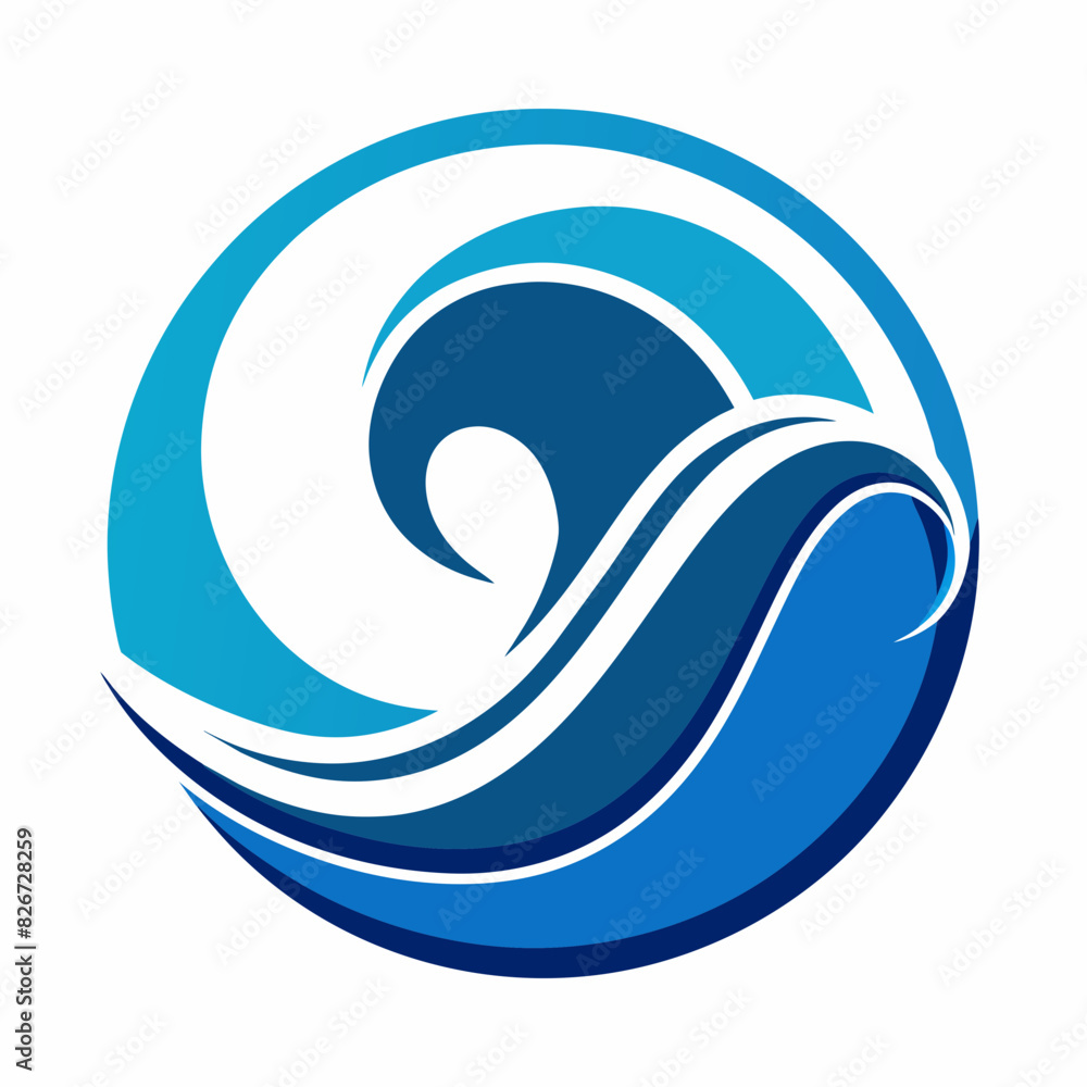Wave Symbol Logo Design Wave Symbol Logo Design