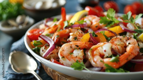 Fresh Seafood Salad in the Summertime