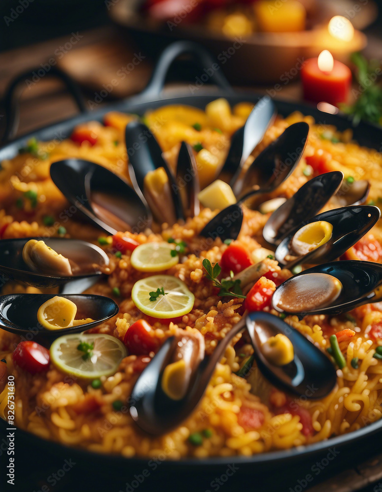 delicious Paella, copy space for text
delicious Paella, copy space for text