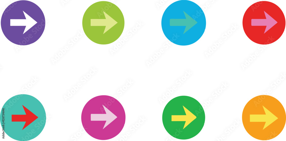 Collection of arrow icons vector Collection of arrow icons vector