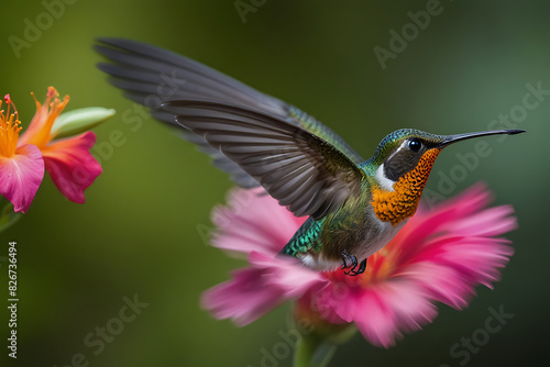 hummingbird on flower