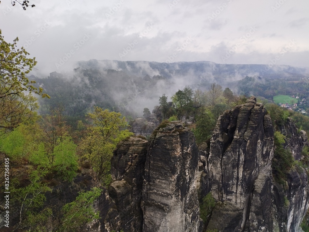 beautiful rock formations with green moss beautiful rock formations with green moss