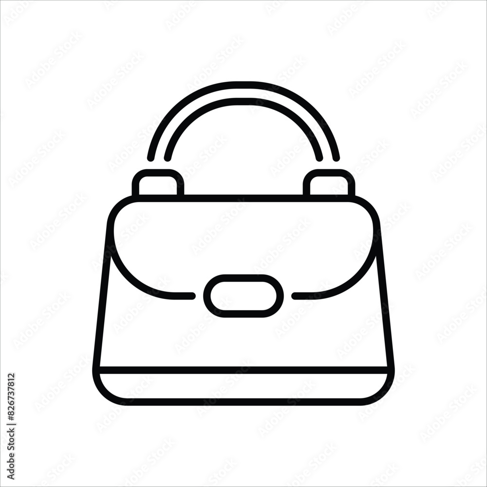 Handbag vector icon Handbag vector icon