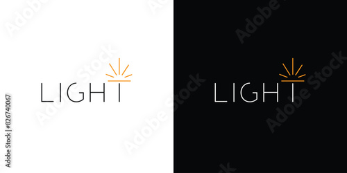 Unique and modern Light logo design