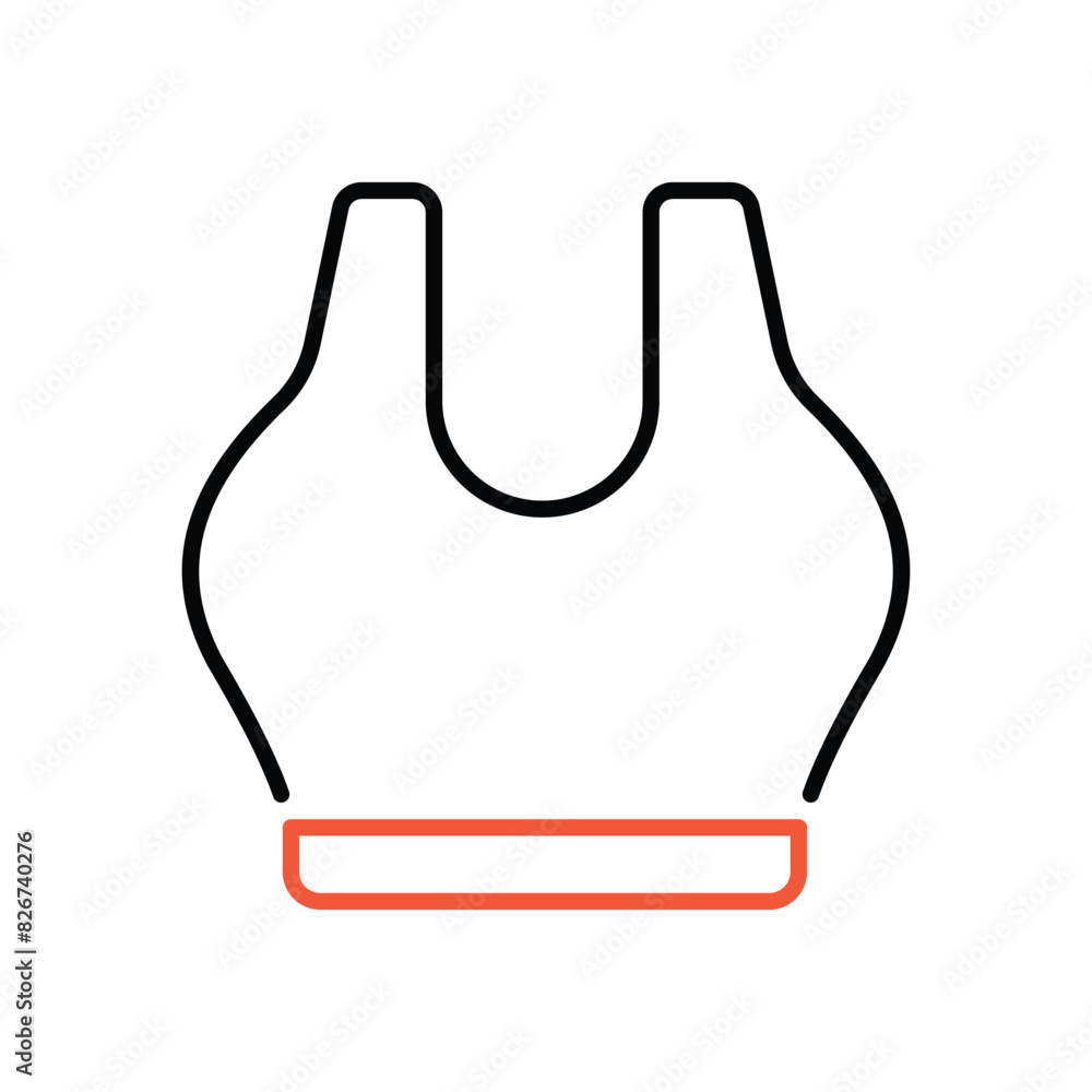 Sport Bra vector icon Sport Bra vector icon