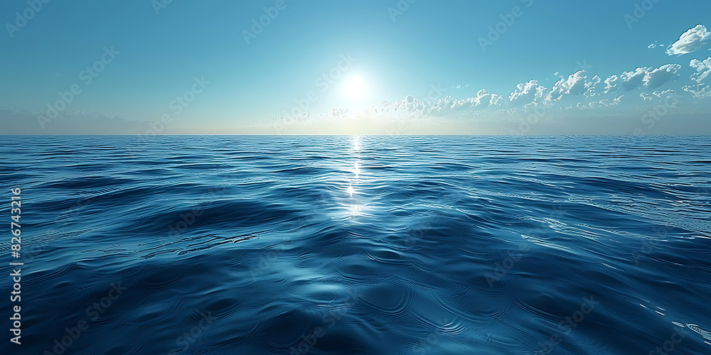 Obraz premium Stress Reduction: Empty Blue-Green Canvas