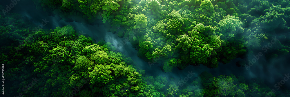 Drone View of Vibrant National Park with Empty Spaces Drone View of Vibrant National Park with Empty Spaces