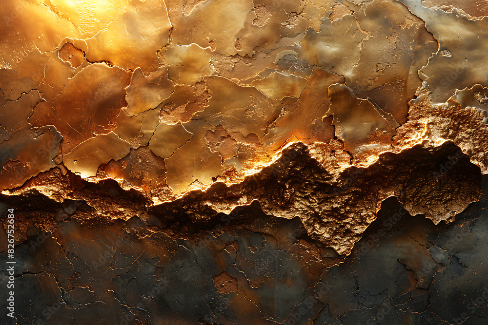 Intimate Aerial View of Copper Sunset Landscape Intimate Aerial View of Copper Sunset Landscape