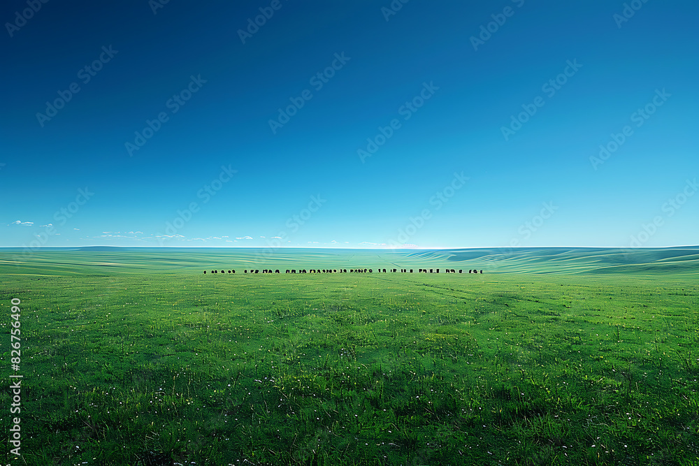 Fototapeta premium Breathtaking National Park View against Empty Canvas