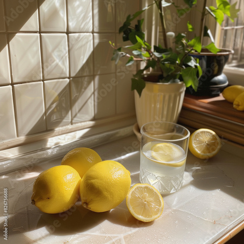Obraz na płótnie limone, frutta, agrume, alimento, isolata, freschi, giallo, salutare, succoso, bianco, maturo, verde, foglia, vitamina, aspro, affettati, spremuta, dieta, affettare, freschezza, metà, colore, bio, sal w salonie