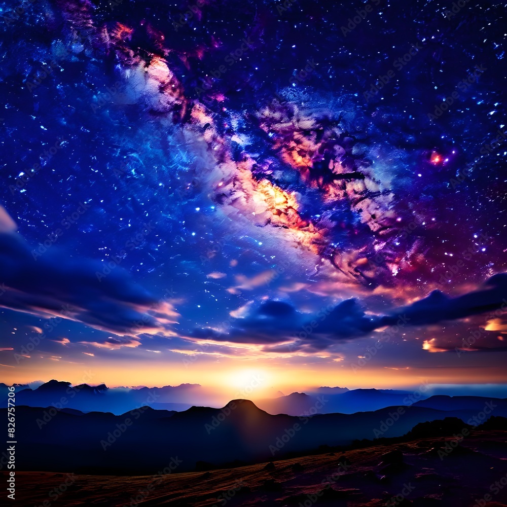 Fototapeta premium starry night sky