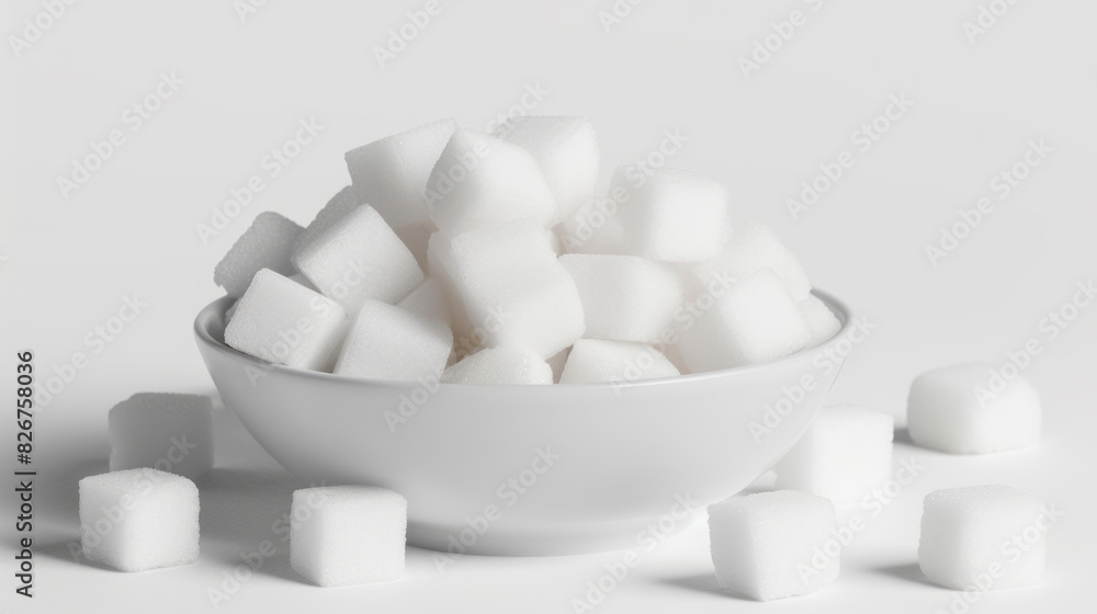 Sugar Cubes in a tiny bowl Sugar Cubes in a tiny bowl