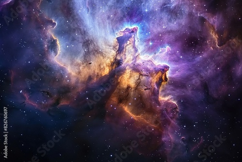 Background of galaxy and stars 