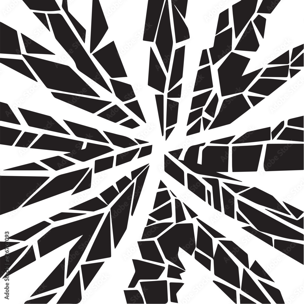 Abstract Cracked Glass Vector Abstract Cracked Glass Vector