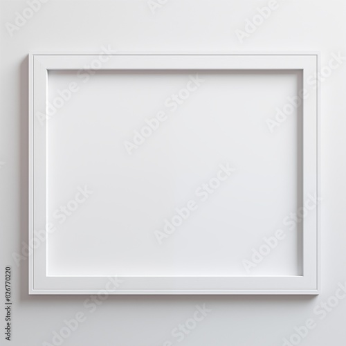 White wood frame