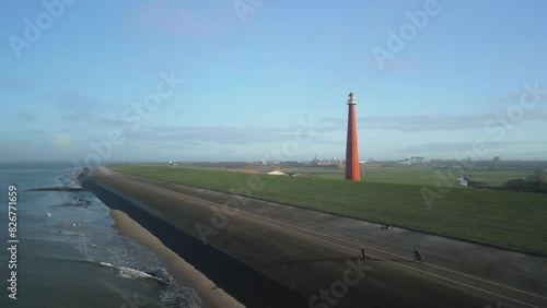 lighthouse on the dike