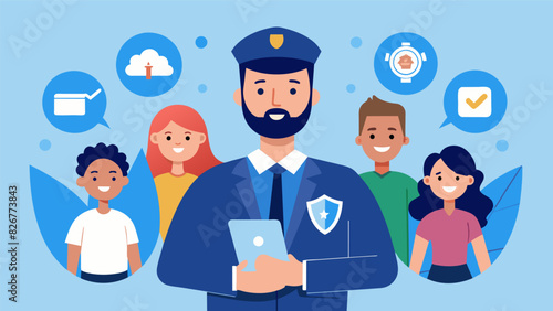 A team member shares their personal experiences and insights on maintaining a strong and vigilant security presence during services inspiring and. Vector illustration