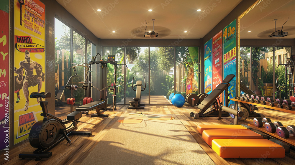 Vibrant Home Fitness Haven