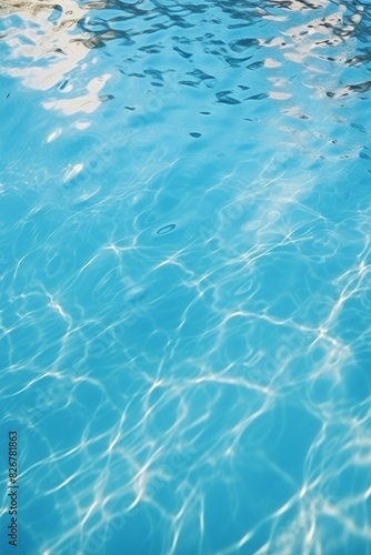 water in the pool close-up Generative AI © Valentine