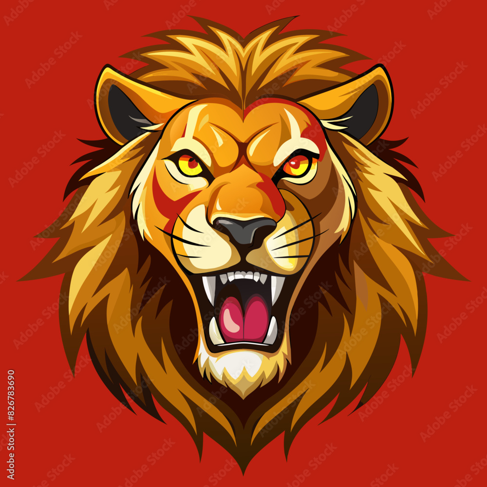 lion head vector silhouette illustration lion head vector silhouette illustration