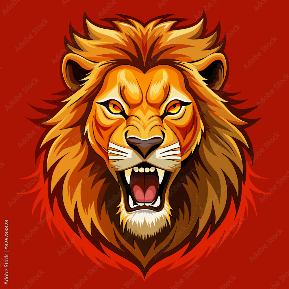 lion head vector silhouette illustration lion head vector silhouette illustration