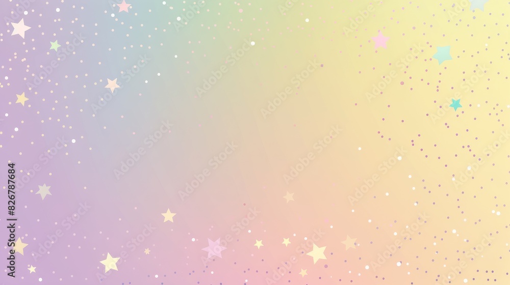 Pastel gradient starry background with multicolored stars and sparkles Pastel gradient starry background with multicolored stars and sparkles