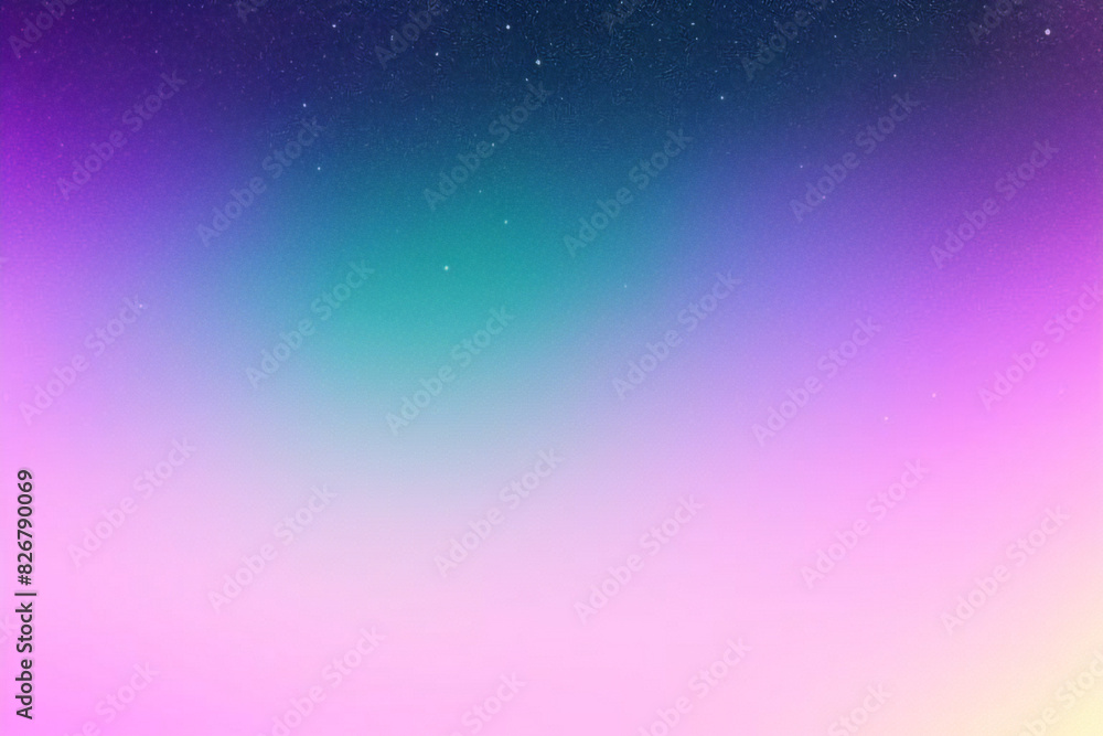 Obraz premium Pink pastel background with hearts and bokeh. Fantasy kawaii magic sky with gradient. Cute vector print. Dreamy girly fantasy wallpaper.