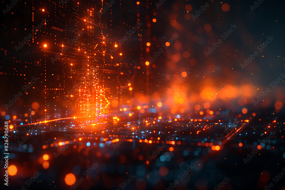 Fototapeta premium Abstract Tech and Texture Harmony