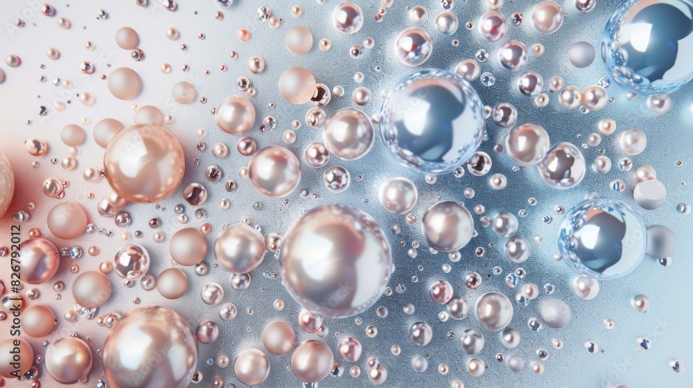 A bunch of shiny, colorful, and glittery balls are scattered all over the image A bunch of shiny, colorful, and glittery balls are scattered all over the image