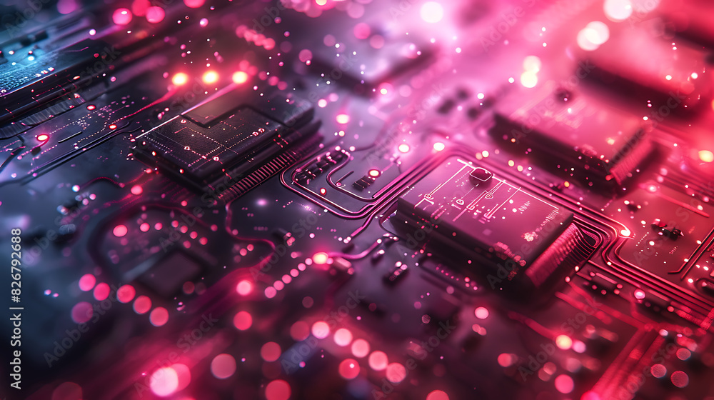 Neon Tech Landscape Neon Tech Landscape