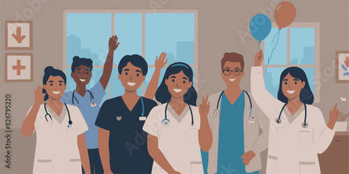Hospital Worker Celebrate