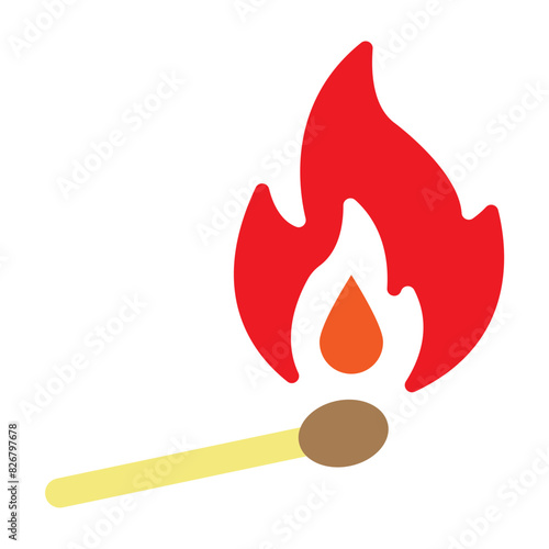Matches Flat Icon Design