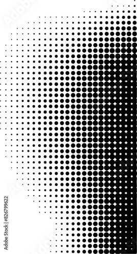 Halftone dots comic pattern