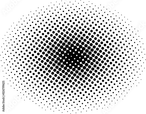 Halftone dots comic pattern