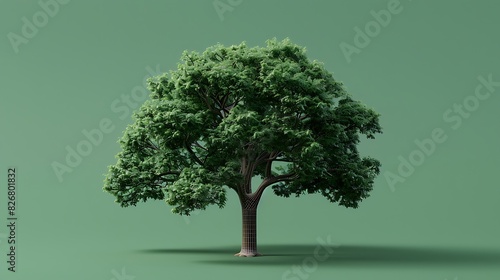 tree, nature, isolated, leaf, plant, branch, white, summer, forest, environment, grass, spring, 3d, leaves, single, oak, wood, foliage, one, trunk, life, season, trees, ecology, big