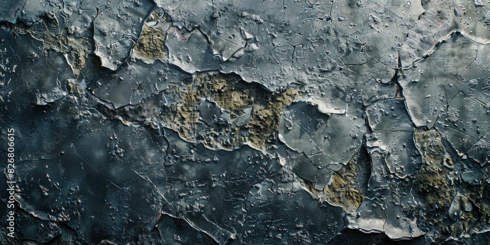 Aged metal surface with peeling paint Aged metal surface with peeling paint