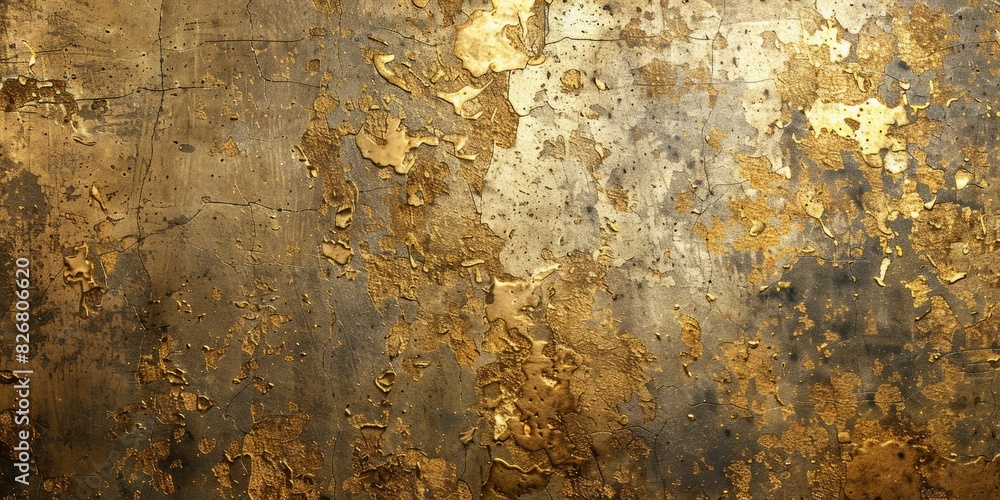 Aged golden texture with cracked patina Aged golden texture with cracked patina