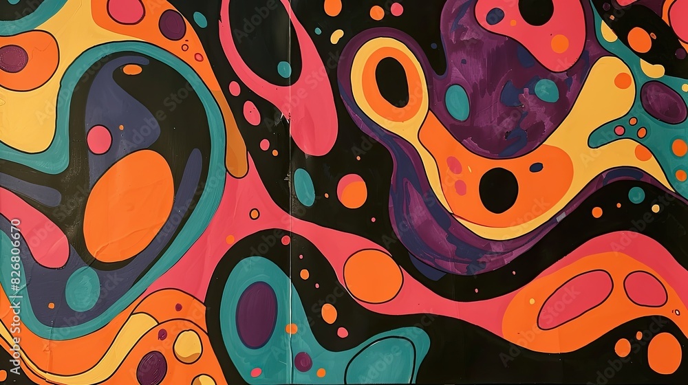 Energetic abstract patterns in vivid display Energetic abstract patterns in vivid display