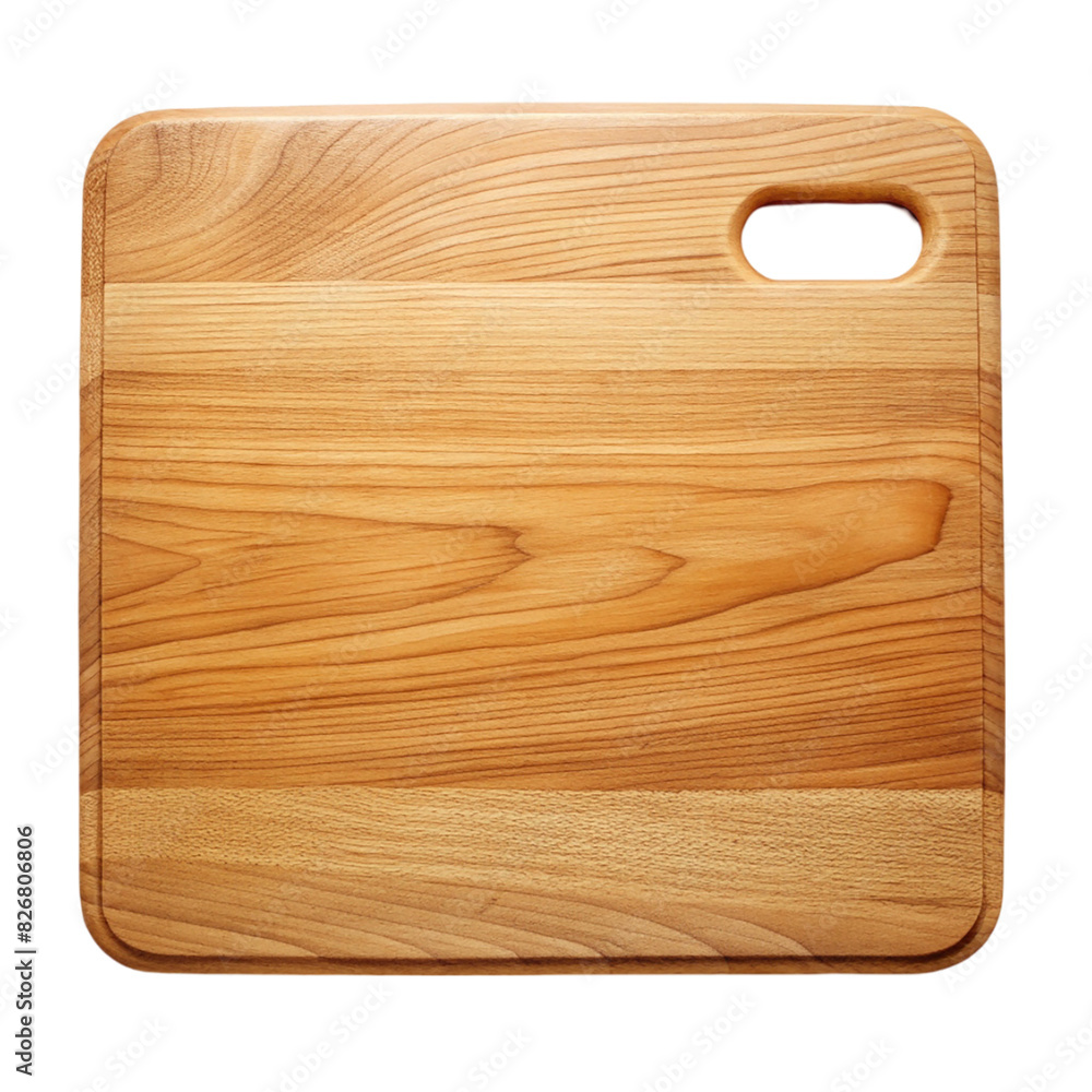 Wooden plate cutting board Isolated on transparent background Wooden plate cutting board Isolated on transparent background