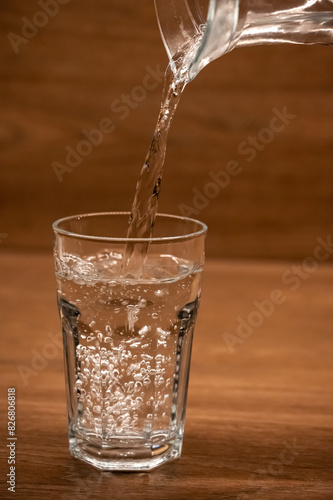 A glass of clean water. High quality photo