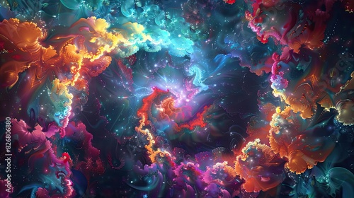 Fractal cosmos in vibrant hues © Artacalla