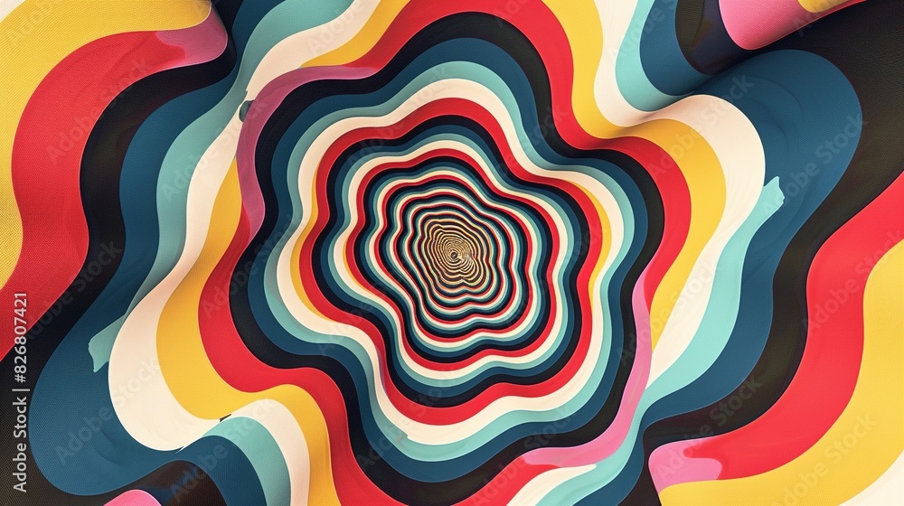 Retro Groovy Background - Psychedelic Optical Illusion
Retro Groovy Background - Psychedelic Optical Illusion