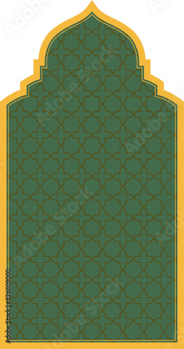 Islamic Arch with inside pattern