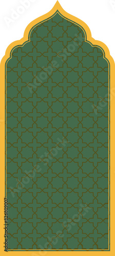 Islamic Arch with inside pattern